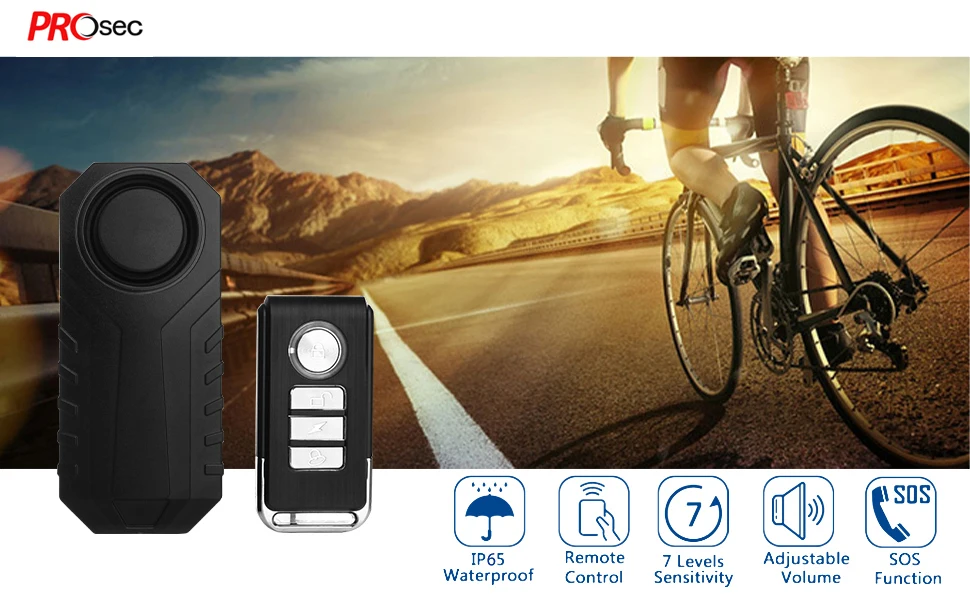 Online Best Seller Security Antitheft Bike Alarm Wireless Burglar