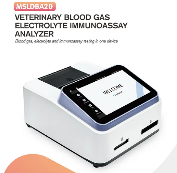 Veterinary Blood Gas Electrolyte Immunoassay Analyzer Portable Vet Poct