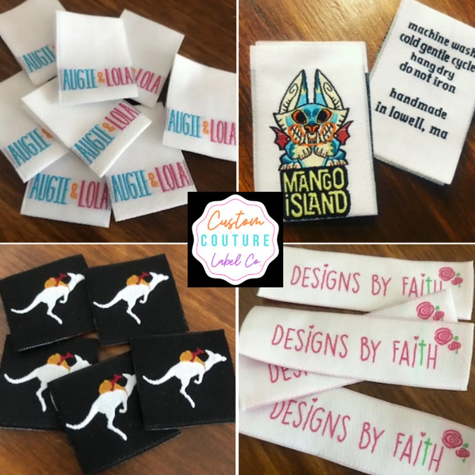 Customized Brand Logo Main Garment Labels - High-Density Fabric Cotton