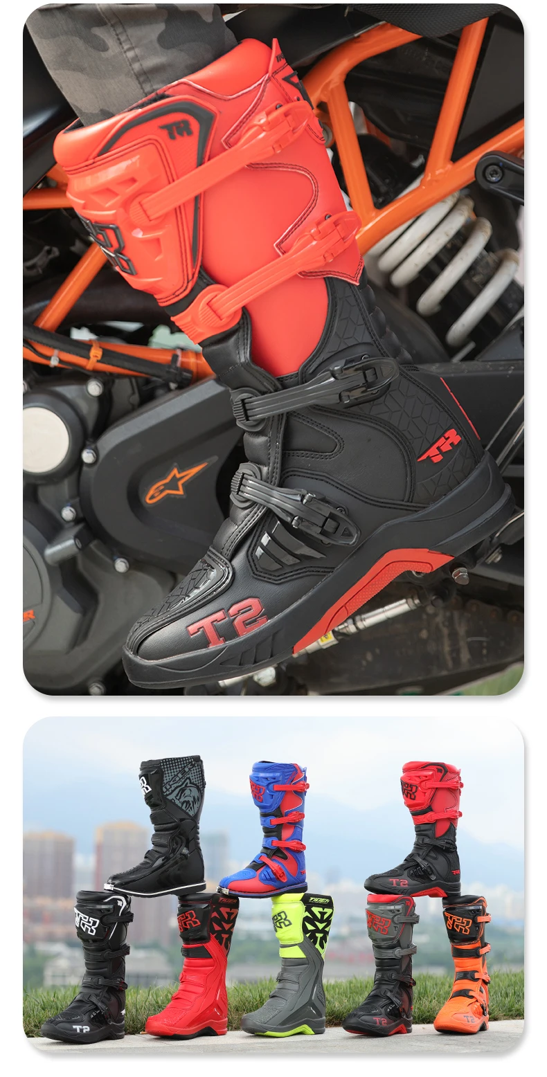 Tiger T2 Motorcycle Riding Boots Mtb Mx Moto Adv Motocross Boots ...
