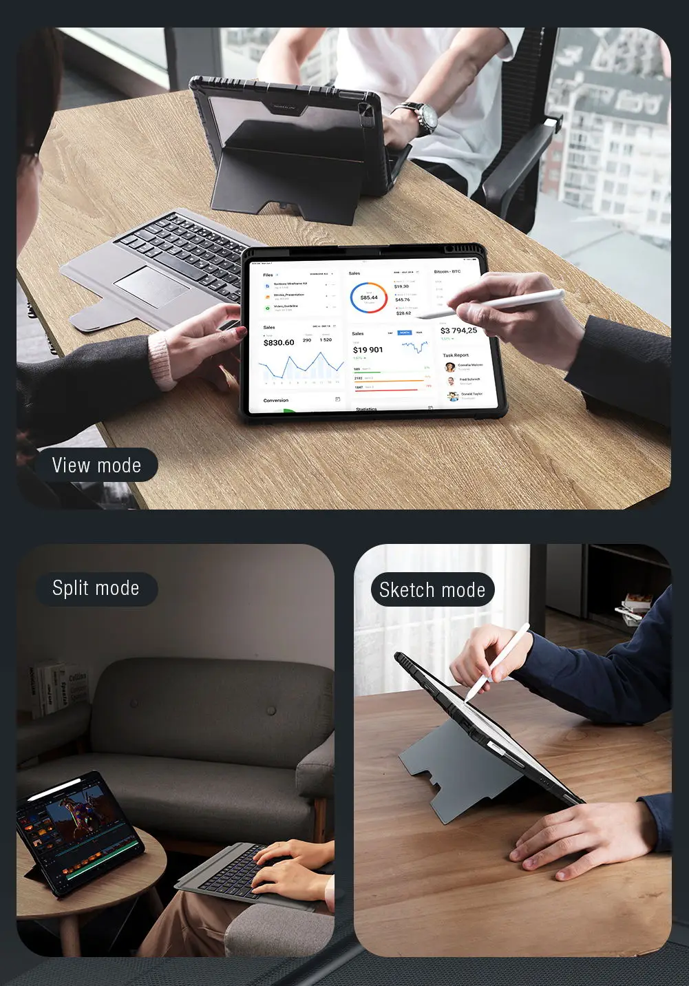Nillkin Detachable Keyboard Case - Ipad 11 Backlit Trackpad
