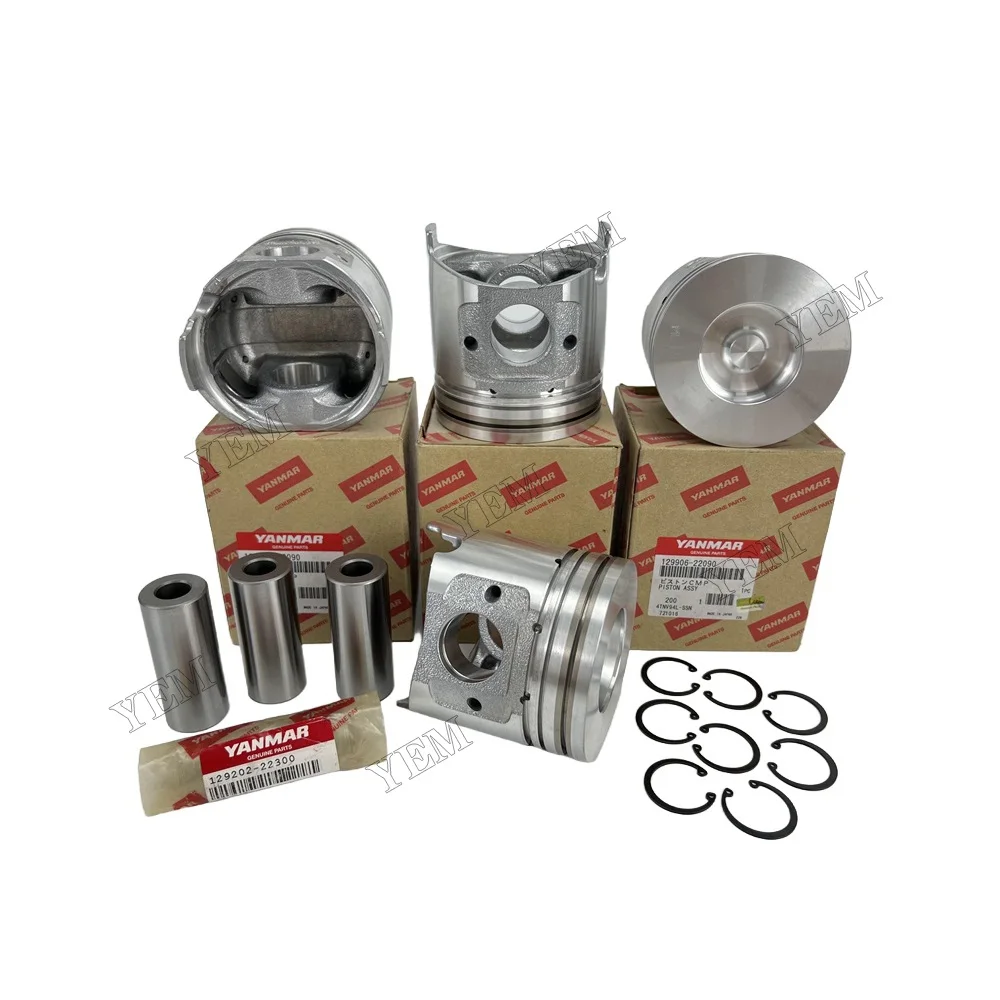 Construction Machinery 2TE67L 3TNV78 LA70 L70 Piston With Pin for Yanmar Diesel Engine Machinery Engine