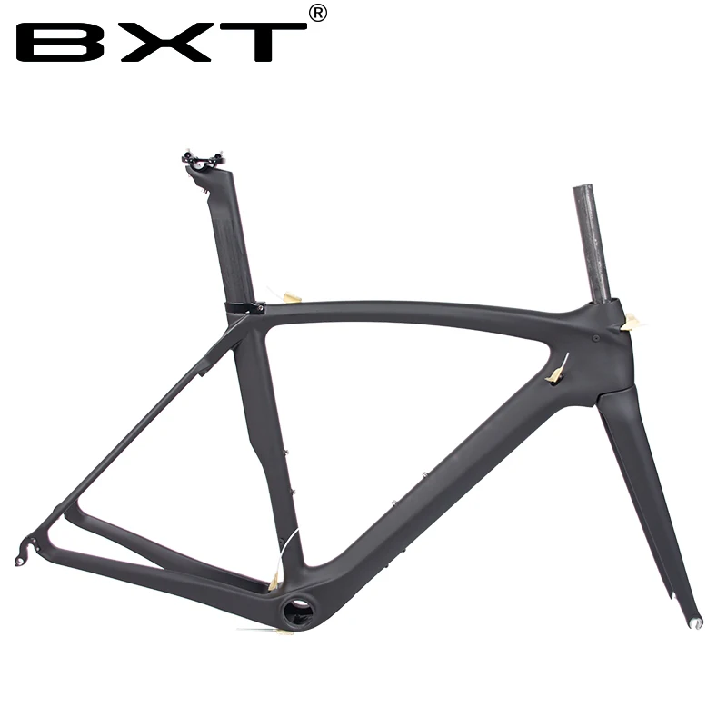 Рама для дорожного велосипеда T800 из углеродного волокна, сверхлегкая 530/550 мм, V-тормоз 700C, рама для гоночного велосипеда, вилка BB386, рама для велосипеда, внутренний кабель