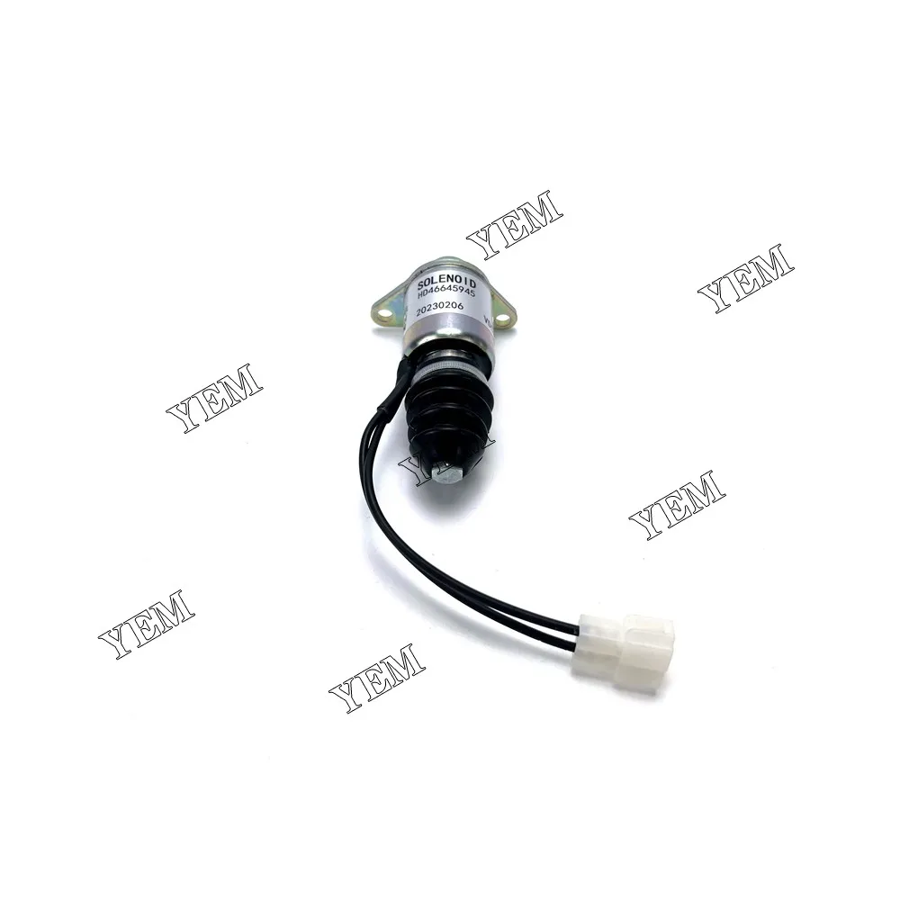 For Yanmar Diesel Engine 4TNE88 Shutdown Solenoid 129209-77950 HD46645945 6
