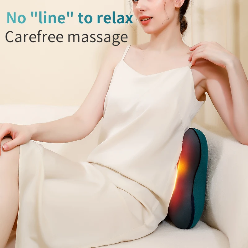 Multifunction Waist Back Massage Cushion Battery Operated Massage Cushion Pillow Kneading Massager Cushion
