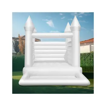 5*5m Wedding White Bounce House Slide Adult Commercial High Quality Party Bouncer Inflatable Bouncy Castle