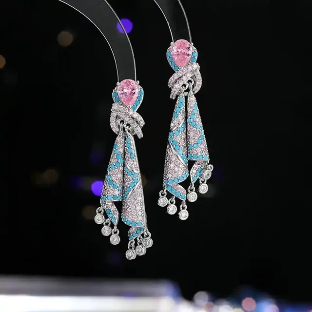 Women's Fashion Jewelry 925 Silver Stud Earrings Necklace Rings Jewelry Set Wholesale