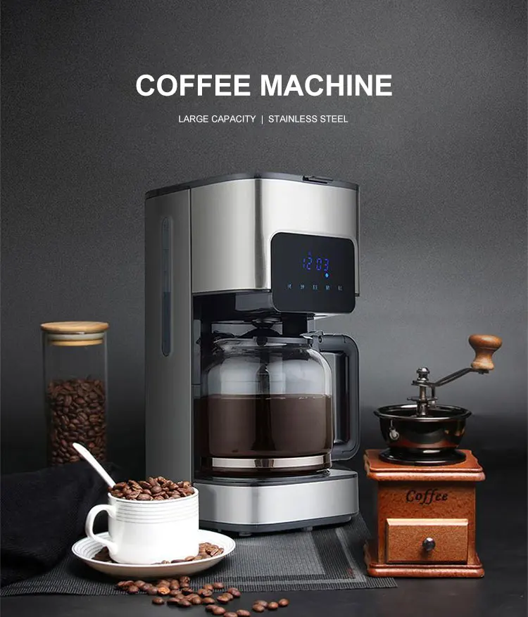 Equipo De Café Automático De 1,5 L,Cafetera De Goteo Programable Para El  Hogar,Espresso - Buy Máquina De Café,Goteo Máquina De Café,Programable  Hogar Goteo Máquina De Café Product on Alibaba.com