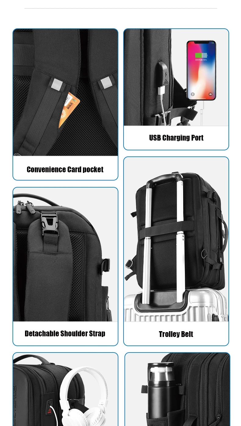 Arctic Hunter 2 In 1 Detachable Laptop Backpack 17 Inch Laptop Custom