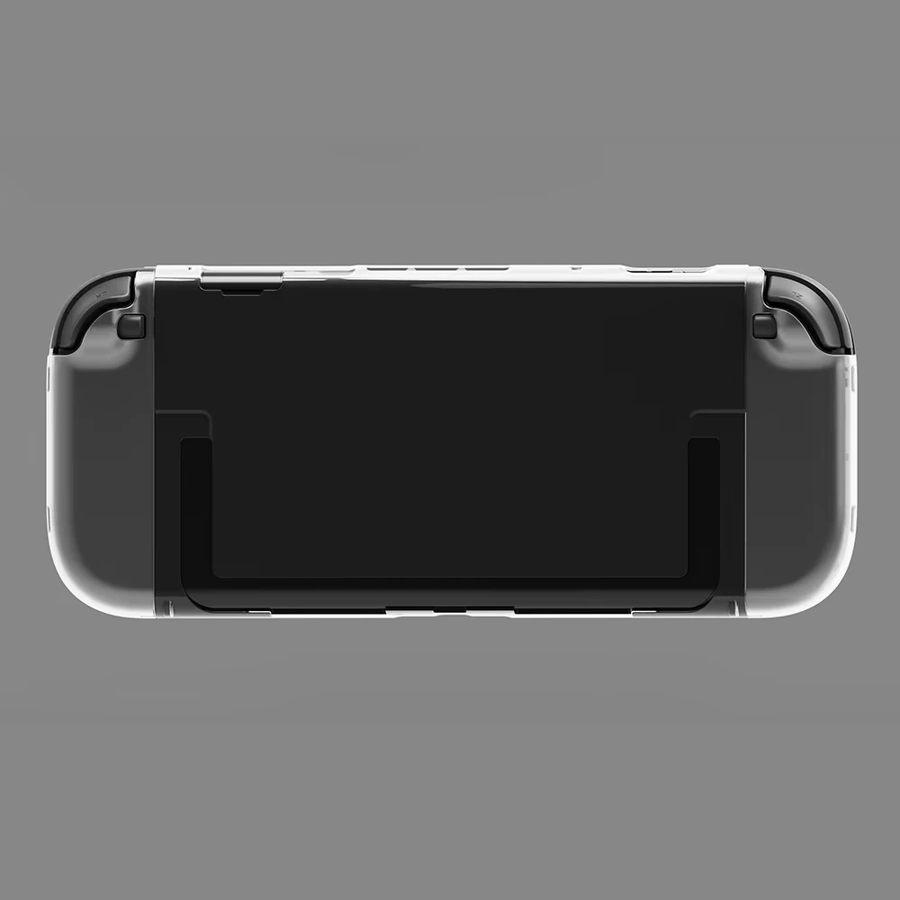product laudtec transparent crystal shell case hard clear protective pc cover skin for nintendo switch 2 console-4