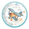 Piatto di carta azzurro chiaro - 9 pollici * 16 pezzi