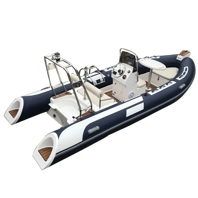 RIB 480 Deep V Hypalon RIB Inflatable Rigid Boat with Outboard Engine