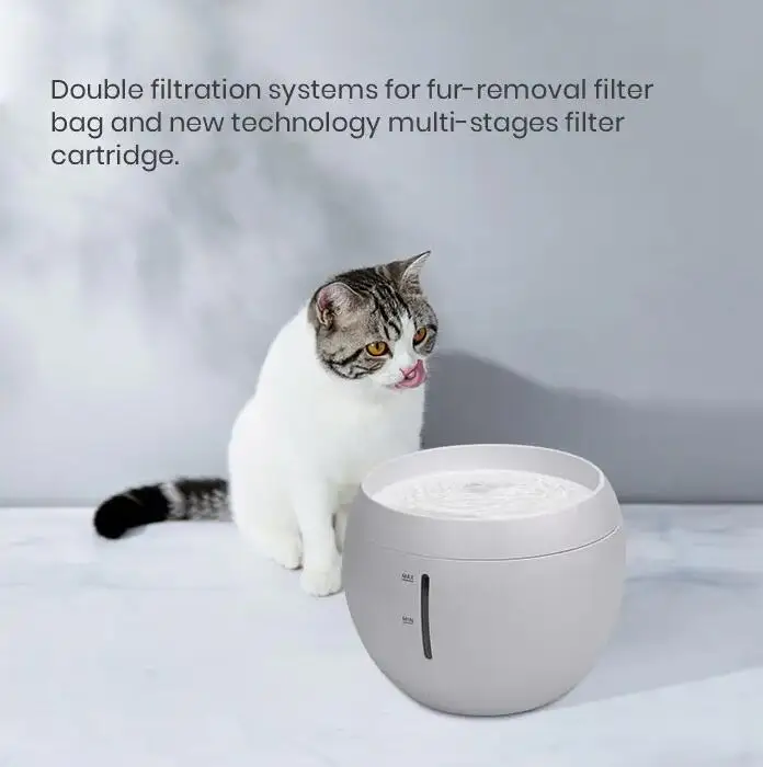 Amazon Hot Sale New Design LED Indicator Replaceable Filter Novelty Automatic Smart Electrical PET Fountain for Dog Cat Drinking