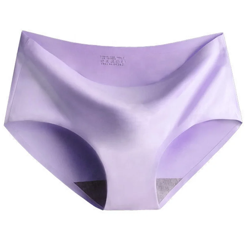 Buy Wholesale China High Quality Custom Nylon Spandex Ice Silk Women's  Briefs Women Seamless Satin Panties & Ice Silk Women's Briefs at USD 0.9