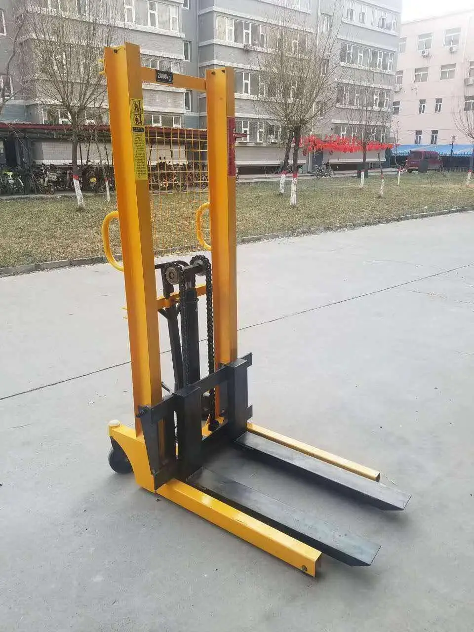 Mini Hydraulic Lifting Manual Hand Pallet Portable Stacker