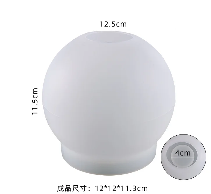 2 Moules Sphères Géantes En Silicone Pour Résine Époxy - 12cm Et 10cm - DIY Déco, Bougies, Savons