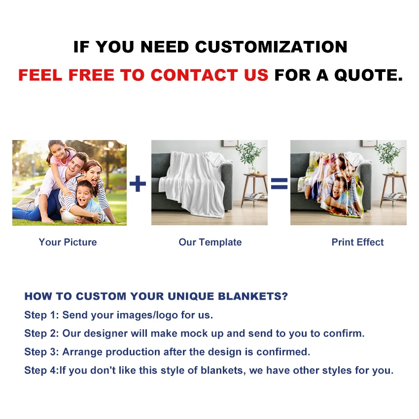 Ecofriendly Custom Sublimation Flannel Fleece Blankets Printing Blank