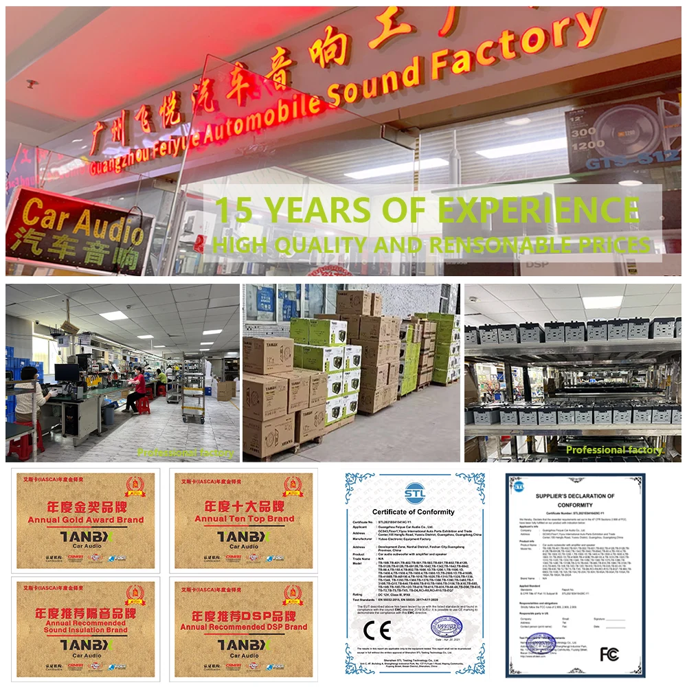 High Power 6x9 Inch Coaxial Car Speakers, 4 Way Design, Suitable