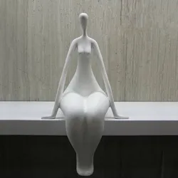 Abstract Female Nude Figurine Minimalist Resin Body Art Sculpture Model Statuette Gift and Craft Decoration Ornament Desktop
