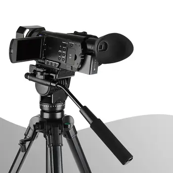 YUNTENG-VCT-999 Aluminum Tripod Professional Hydraulic Head Suitable for SLR Camera Tripod Outdoor Photography detail image