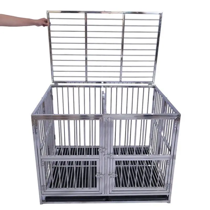 Stainless Steel Dog Cages - Customizable Sizes & Durability