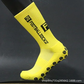 custom made Terry Bottom Compression socks Athletic Anti-slip Grip Football Socks short sports soccer socks