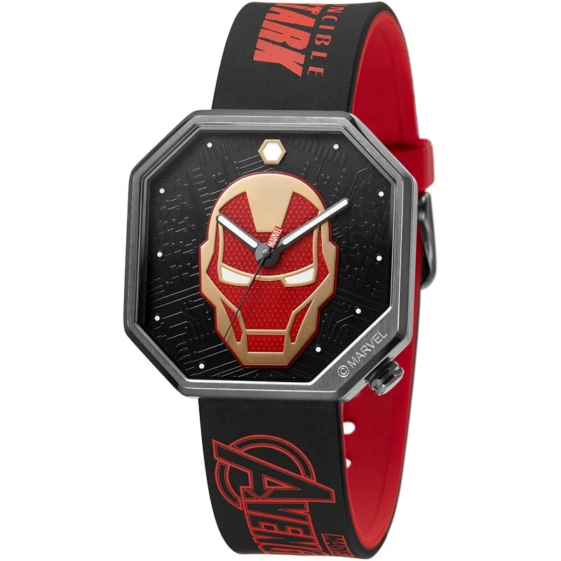 original guaranteed stainless steel avengers men iron-man watch