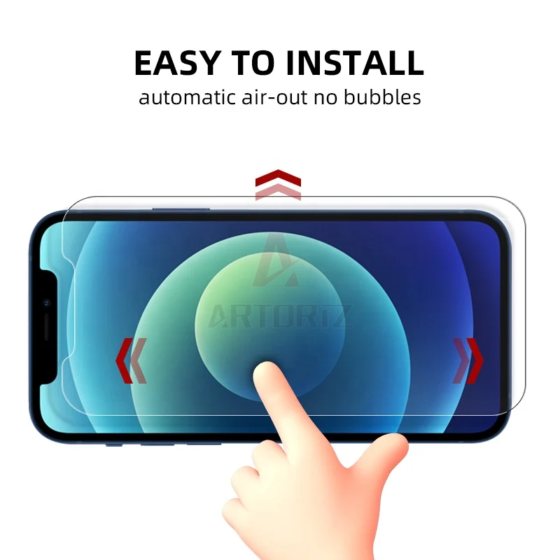 A++ Glass Screen Protector Easy to Install Application Tool for Iphone 14 14 Pro Max 13 12 11 X Screen Protector Mobile Phone