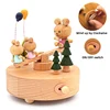 Carillon in legno con altalena color legno