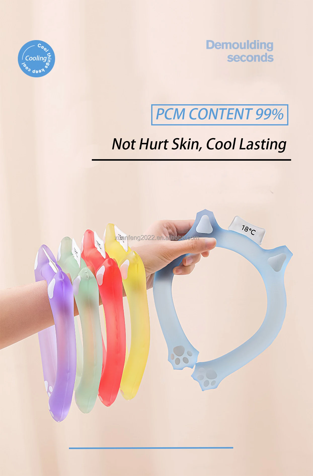 Factory Price Neck Cooling Tube Cooling Neck Colorful Pcm Cooling Neck ...