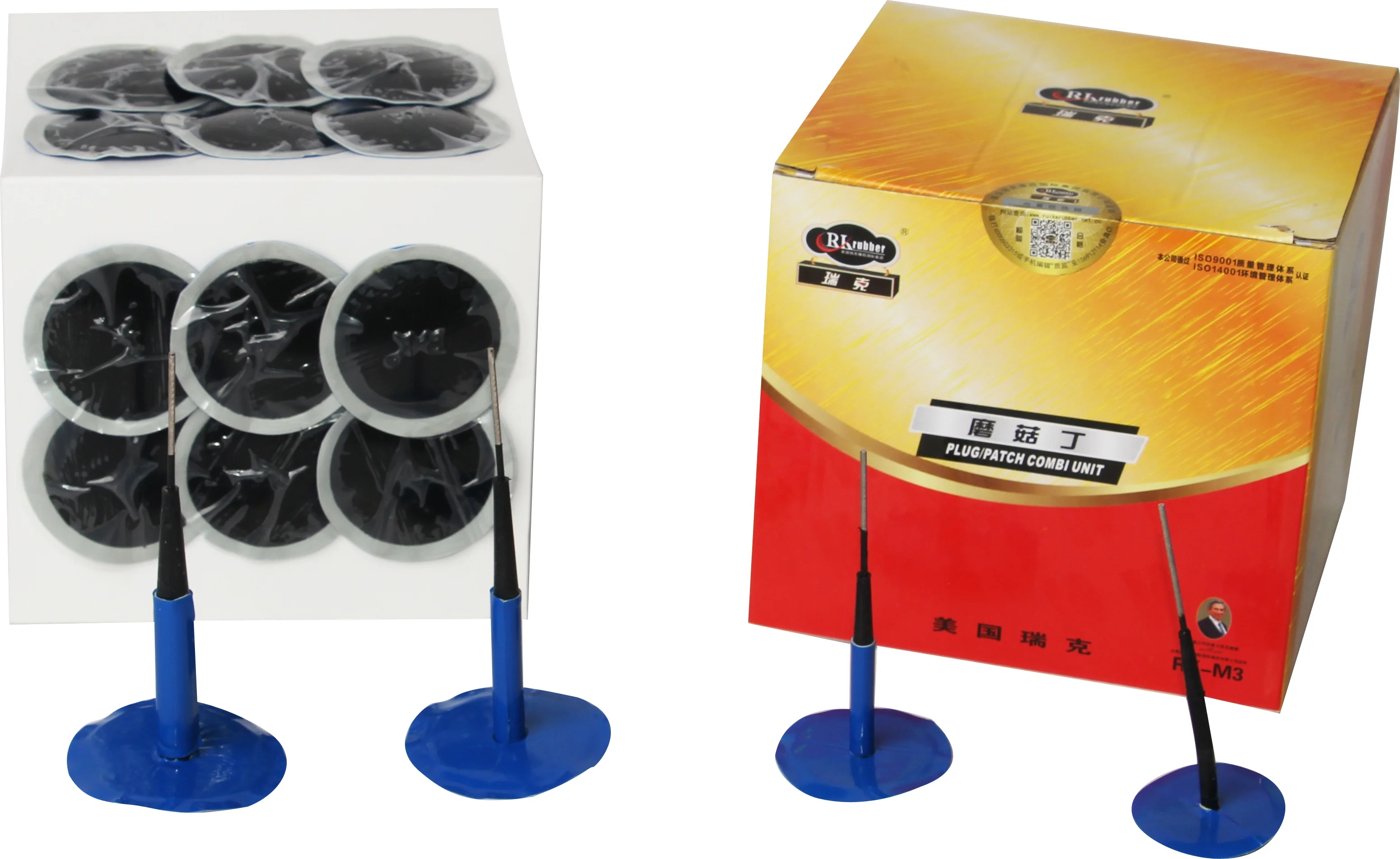 RK Brand Tire Repair Patch Rubber Puncture Repair Plug 6mm Mushroom Plug patch for Car Tyres