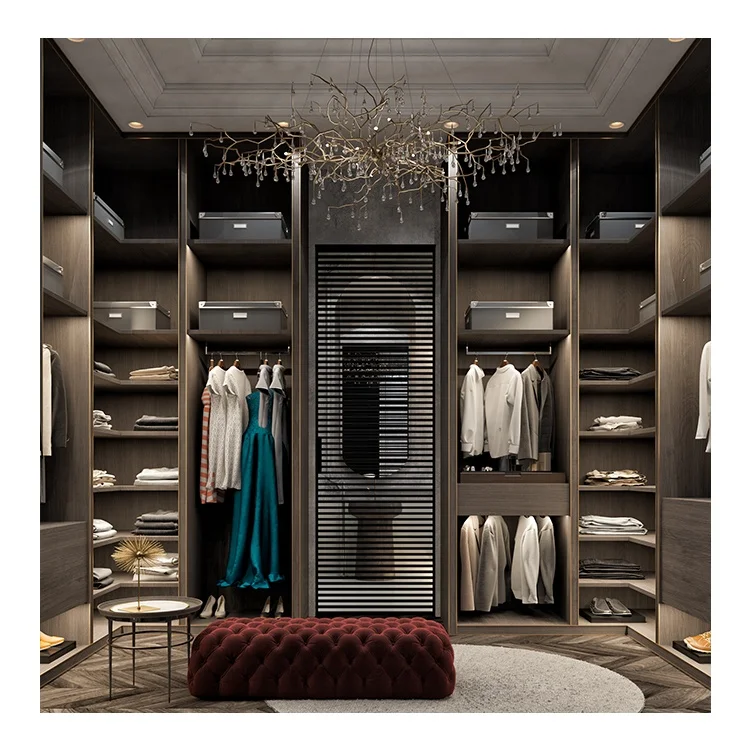 Modern Bedroom Walk-in Wardrobe Furniture for Home and Hospital Use