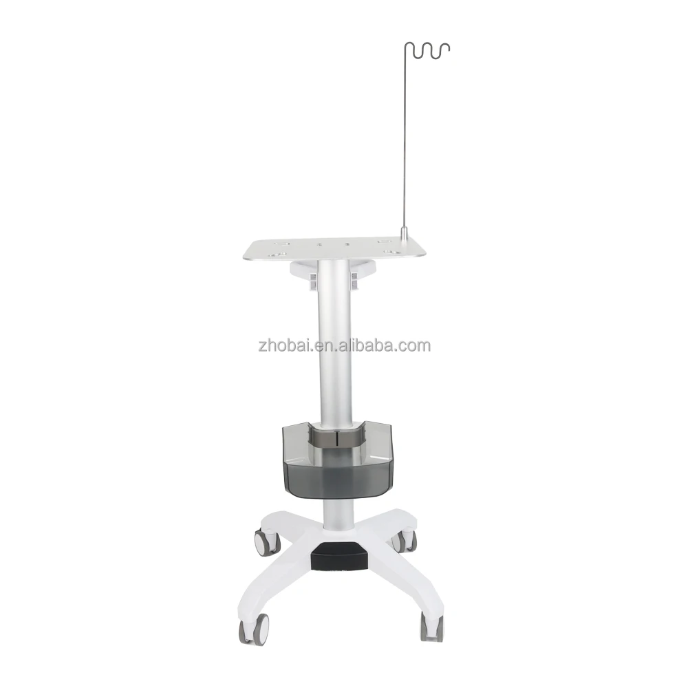 All One VESA Modern Hospital Trolley Height Adjustable Mobile Medical Laptop Cart Cable Winder Storage Arm Dental School 5