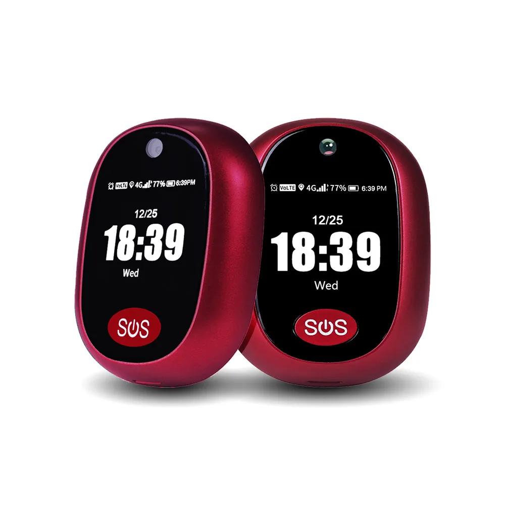 4G GPS Tracking Pendant with SOS Button and Fall Detection for Senior Kids Care V45 Anytracking