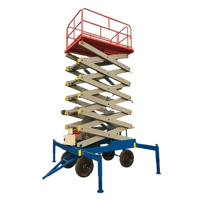 street lights maintenance trailer hydraulic scissor lift