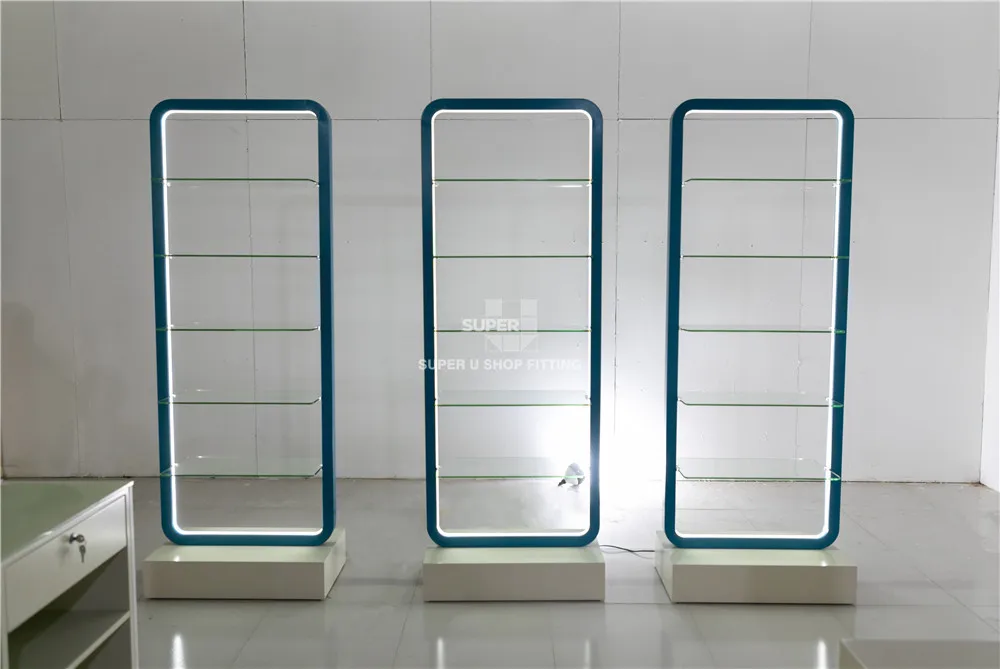 Retail Pharmacy Reception Counter Furniture Custom Pharmacy Display Counter Showcase Medical Reception Desk