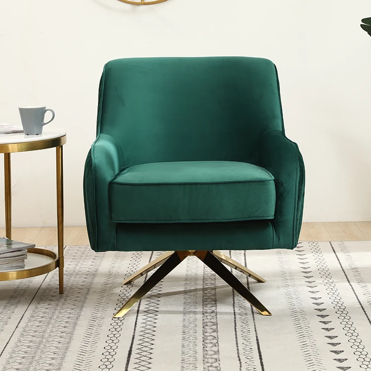 Modern Velvet Green Camelback Gold Metal Chair Office Chair Chair - Buy  Silla De Comedor De Metal Dorado Product on 