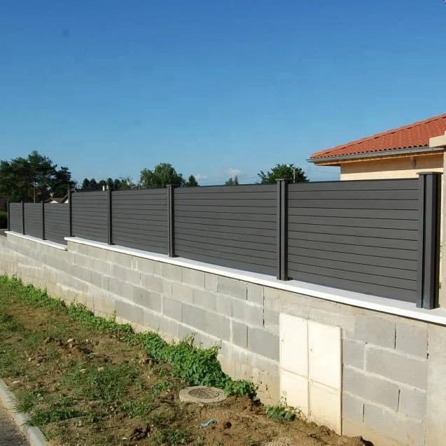 Quite Popular Wpc Fence Easy to Install Good Privacy Fencing Outdoor Garden Fence