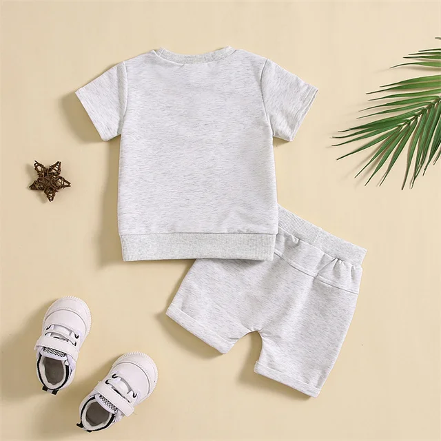 Custom Factory Cotton Outfit Summer Infant Toddler Boys Girls Clothing ...