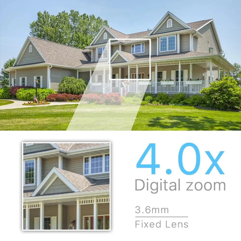 ANRAN 4X Zoom 3MP Auto Tracking Infrared Color Night Vision Video  Wifi Ip Outdoor Ptz Security Camera