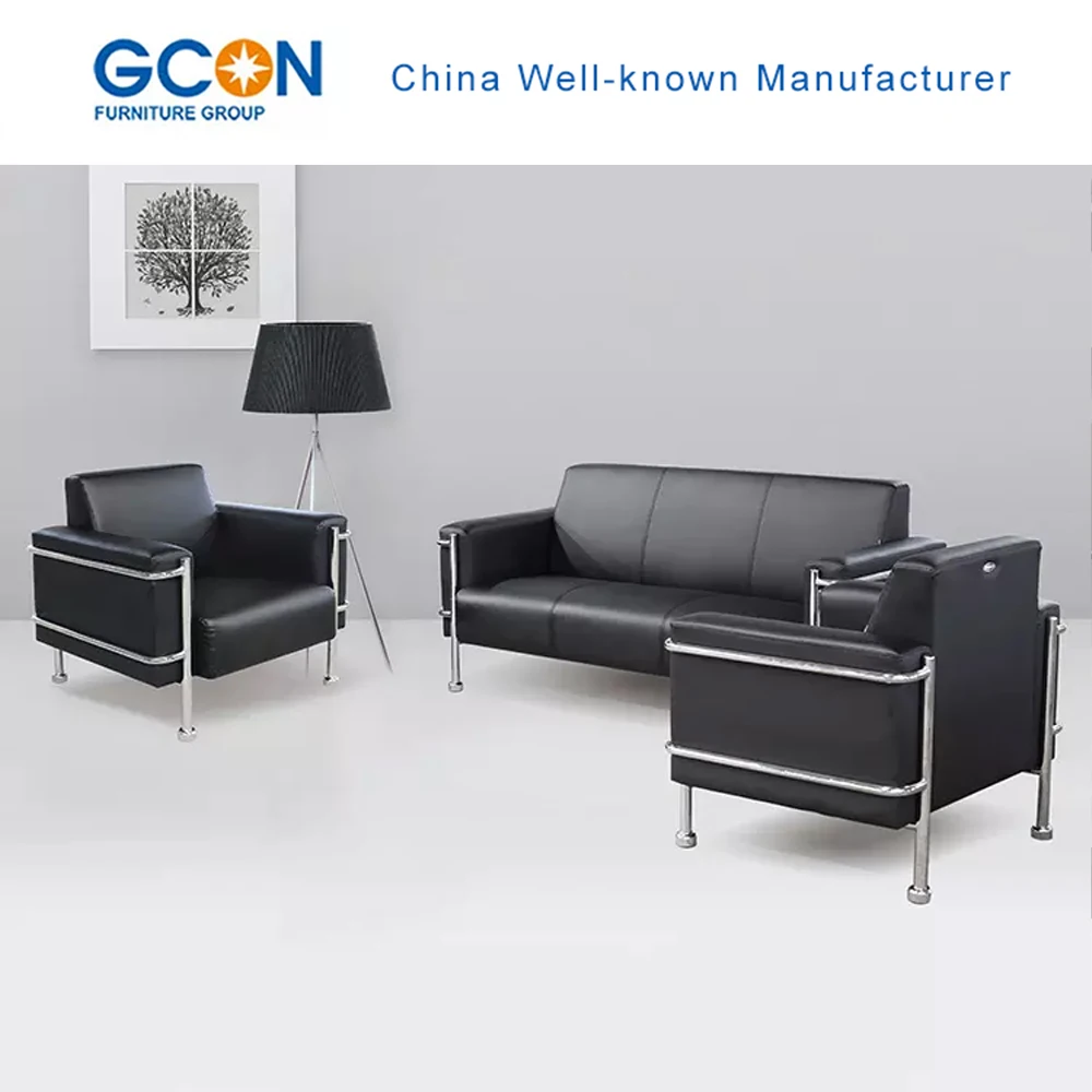 Reception Sofa Set,Pu Leather Visitors Couch Furniture For Office