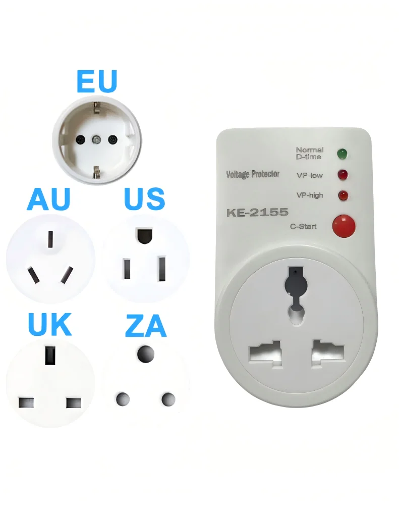 High Quality 220V Single-Phase Copper Protection Sockets Factory-Supplied for 10 Years with 2 National Standards for AC Current