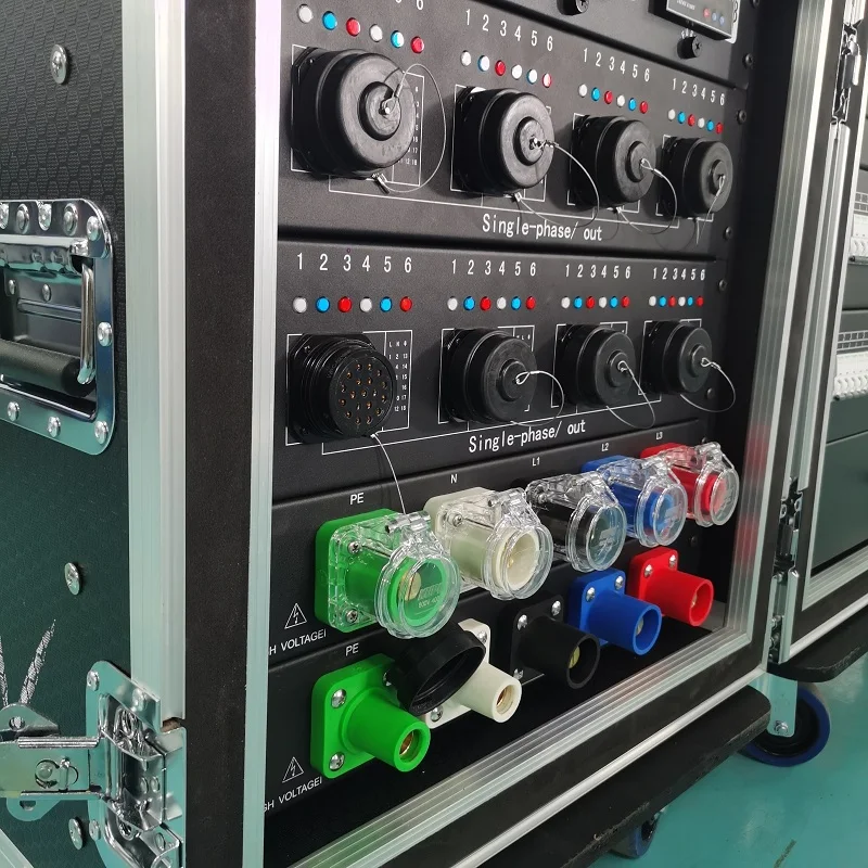 400a Camlock Input 19pin Socapex Out Power Distribution Equipment 3 Phase Stage Lighting Electrical Distro Box