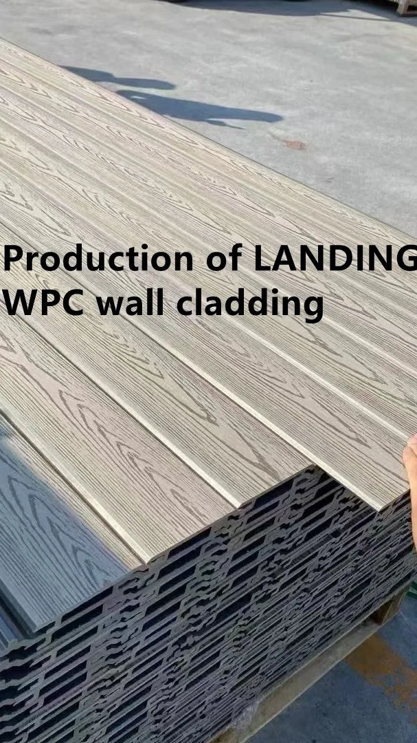 External Wood Grain Pvc Composite 3d Deep Embossing Wpc Exterior Wall