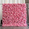 Pink rose flower wall