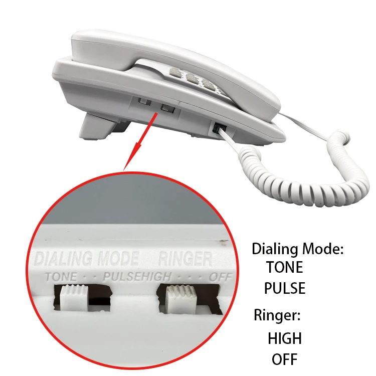 Excelltel PA146 Basic Cored Analog Telephone for PABX Corded Telephones