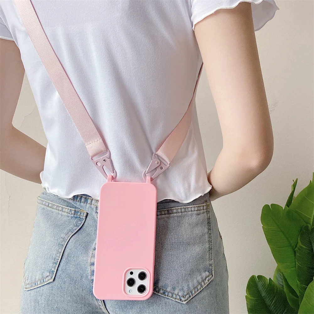 Fashionable Women's Crossbody Strap Case, Suitable For IPhone 16 15 14 13 11 Pro Max 8 7 Plus, Travel-Friendly Phone_voghion.com