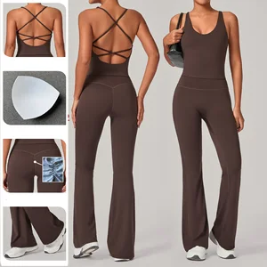 Sport Gym Fitness Clothing Outfits Active Wear 2 Pieces Sports Bra Workout Sets for Women