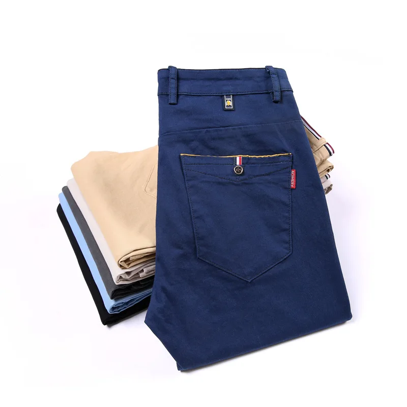 Spring And Autumn Men's Casual Pants Slim Fit Business Men 2022 High
