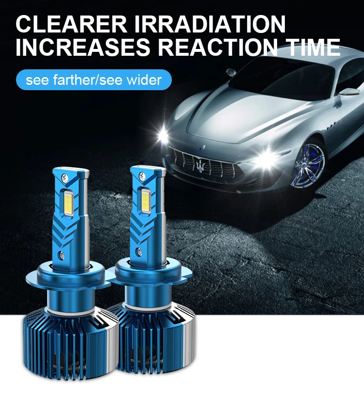 Super Bright H7 45w High Low Beam Light 12v Auto Bulb Faro Led Car